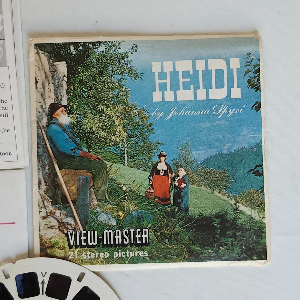 Heidi by Johanna Spyri VIEW MASTER Reels and Packet Complete